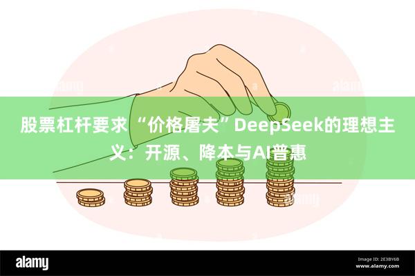 股票杠杆要求 “价格屠夫”DeepSeek的理想主义：开源、降本与AI普惠